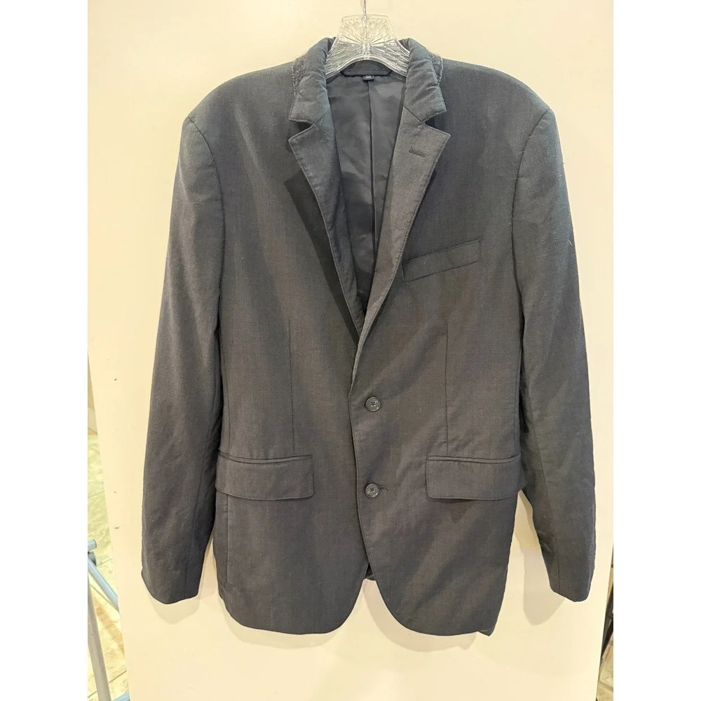 Bonobos Marzotto Italian Wool Blazer Slim Fit Black Sport Jacket Mens 38R